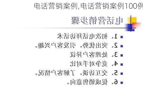 电话营销案例,电话营销案例100例-第3张图片-星梦范文网