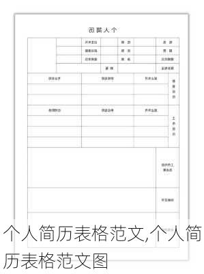 个人简历表格范文,个人简历表格范文图-第2张图片-星梦范文网