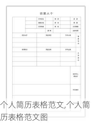 个人简历表格范文,个人简历表格范文图-第2张图片-星梦范文网