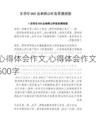 心得体会作文,心得体会作文500字-第3张图片-星梦范文网