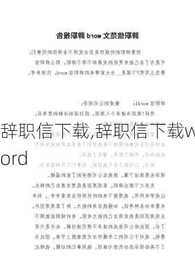 辞职信下载,辞职信下载word-第2张图片-星梦范文网