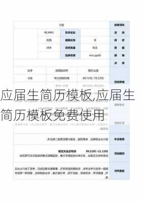 应届生简历模板,应届生简历模板免费使用-第2张图片-星梦范文网