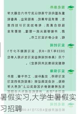 暑假实习,大学生暑假实习招聘-第2张图片-星梦范文网