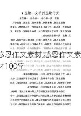 感恩作文素材,感恩作文素材100字-第3张图片-星梦范文网