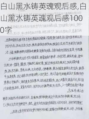 白山黑水铸英魂观后感,白山黑水铸英魂观后感1000字-第3张图片-星梦范文网