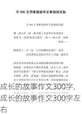 成长的故事作文300字,成长的故事作文300字左右-第2张图片-星梦范文网