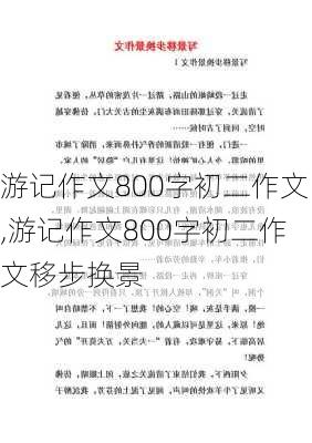 游记作文800字初二作文,游记作文800字初二作文移步换景-第2张图片-星梦范文网