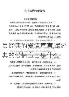 最经典的爱情宣言,最经典的爱情宣言是什么-第2张图片-星梦范文网