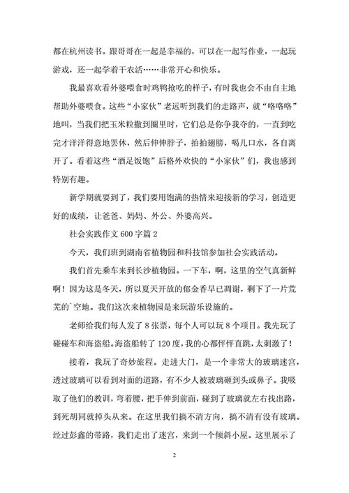 社会实践作文,社会实践作文600字-第3张图片-星梦范文网