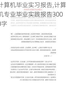 计算机毕业实习报告,计算机专业毕业实践报告3000字