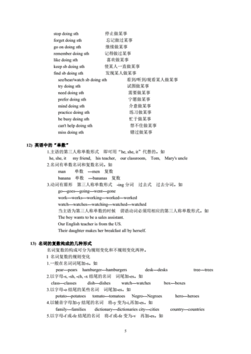 初中英语语法大全,初中英语语法大全汇总