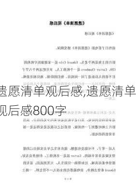 遗愿清单观后感,遗愿清单观后感800字-第2张图片-星梦范文网