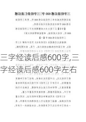 三字经读后感600字,三字经读后感600字左右-第2张图片-星梦范文网