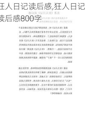 狂人日记读后感,狂人日记读后感800字-第3张图片-星梦范文网