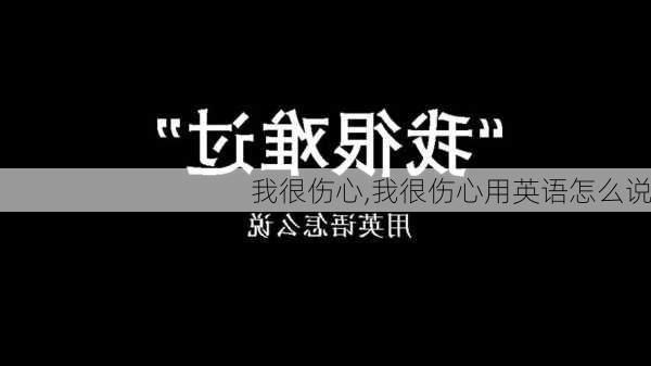 我很伤心,我很伤心用英语怎么说