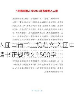 入团申请书正规范文,入团申请书正规范文1500字-第3张图片-星梦范文网