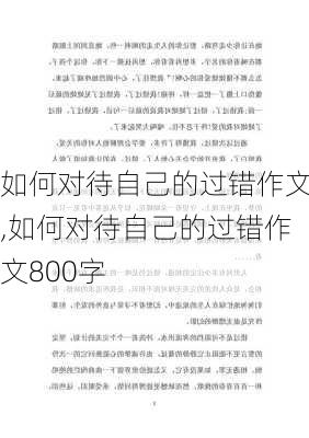 如何对待自己的过错作文,如何对待自己的过错作文800字-第3张图片-星梦范文网