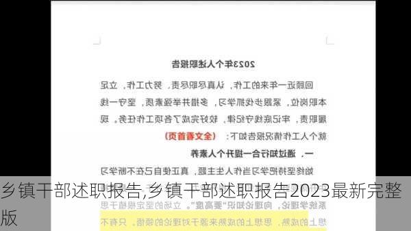 乡镇干部述职报告,乡镇干部述职报告2023最新完整版-第3张图片-星梦范文网