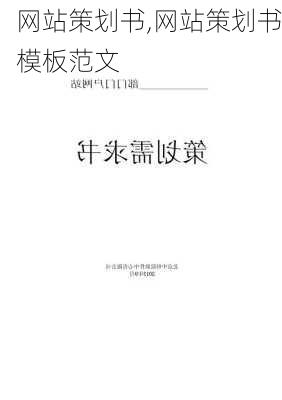 网站策划书,网站策划书模板范文-第3张图片-星梦范文网