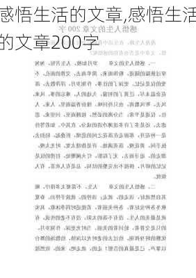 感悟生活的文章,感悟生活的文章200字-第2张图片-星梦范文网