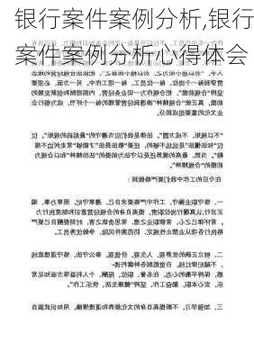 银行案件案例分析,银行案件案例分析心得体会-第2张图片-星梦范文网