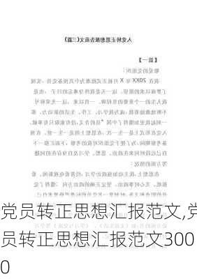 党员转正思想汇报范文,党员转正思想汇报范文3000-第3张图片-星梦范文网