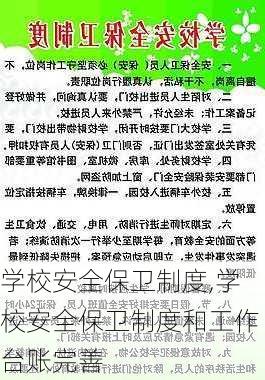 学校安全保卫制度,学校安全保卫制度和工作台账完善-第3张图片-星梦范文网