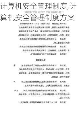 计算机安全管理制度,计算机安全管理制度方案-第3张图片-星梦范文网