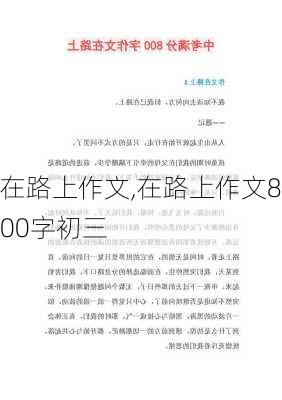 在路上作文,在路上作文800字初三-第1张图片-星梦范文网