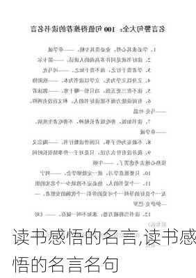 读书感悟的名言,读书感悟的名言名句-第3张图片-星梦范文网