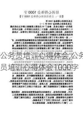 公务员培训心得体会,公务员培训心得体会1000字-第3张图片-星梦范文网