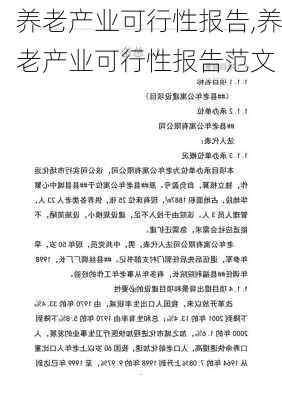 养老产业可行性报告,养老产业可行性报告范文-第3张图片-星梦范文网