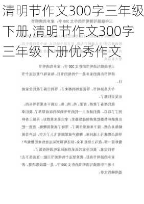 清明节作文300字三年级下册,清明节作文300字三年级下册优秀作文-第2张图片-星梦范文网