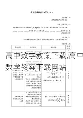 高中数学教案下载,高中数学教案下载网站