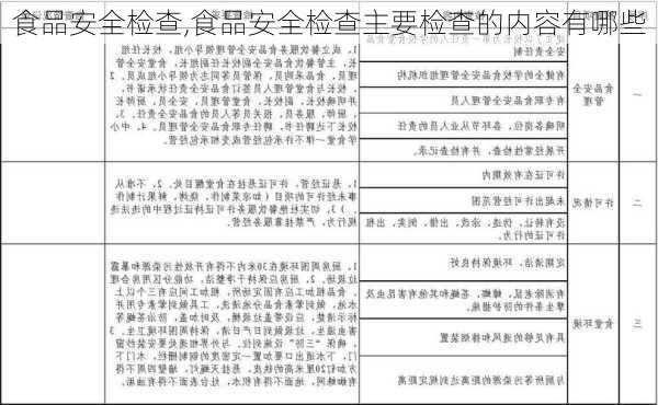 食品安全检查,食品安全检查主要检查的内容有哪些-第2张图片-星梦范文网