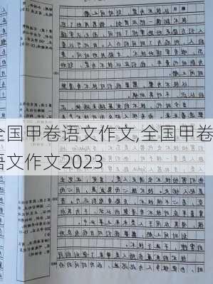 全国甲卷语文作文,全国甲卷语文作文2023-第2张图片-星梦范文网