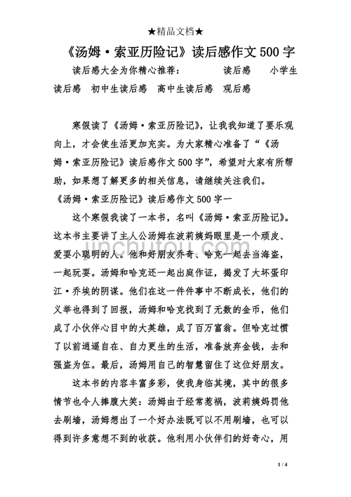 汤姆索亚历险记梗概,汤姆索亚历险记梗概作文500字-第2张图片-星梦范文网