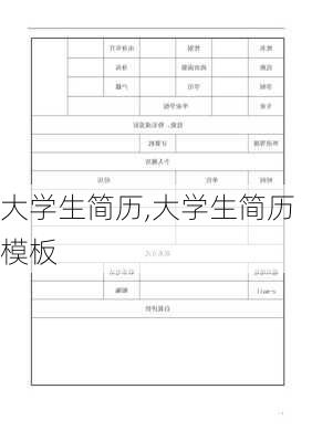 大学生简历,大学生简历模板-第3张图片-星梦范文网