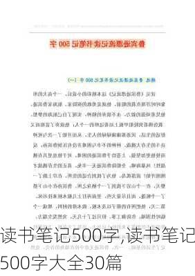 读书笔记500字,读书笔记500字大全30篇-第3张图片-星梦范文网