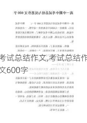 考试总结作文,考试总结作文600字-第1张图片-星梦范文网