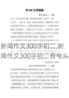 新闻作文300字初二,新闻作文300字初二有电头-第2张图片-星梦范文网