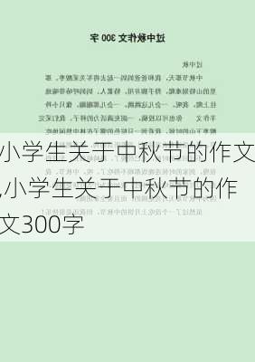 小学生关于中秋节的作文,小学生关于中秋节的作文300字-第3张图片-星梦范文网