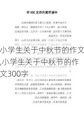 小学生关于中秋节的作文,小学生关于中秋节的作文300字-第2张图片-星梦范文网