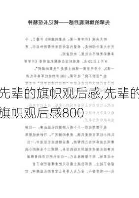 先辈的旗帜观后感,先辈的旗帜观后感800-第2张图片-星梦范文网