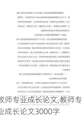 教师专业成长论文,教师专业成长论文3000字