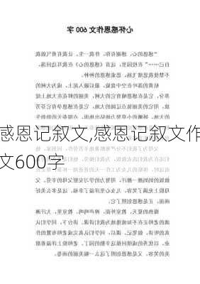 感恩记叙文,感恩记叙文作文600字-第1张图片-星梦范文网