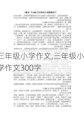 三年级小学作文,三年级小学作文300字-第2张图片-星梦范文网