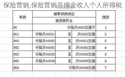 保险营销,保险营销员佣金收入个人所得税-第2张图片-星梦范文网