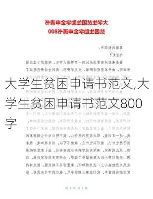 大学生贫困申请书范文,大学生贫困申请书范文800字-第2张图片-星梦范文网