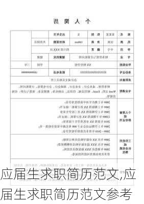 应届生求职简历范文,应届生求职简历范文参考-第3张图片-星梦范文网